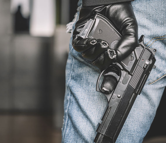 Workplace violence with a handgun